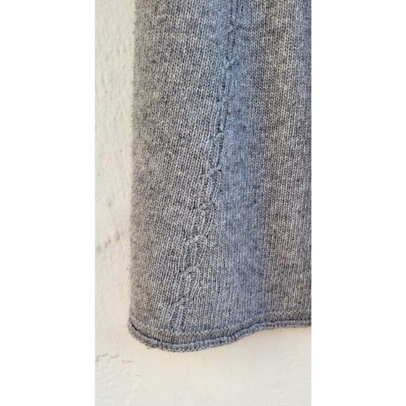 Zara Womens 3/4 Sleeve Turtleneck Sweater Dress Gray Wool Cashmere Size Medium - Picture 8 of 9